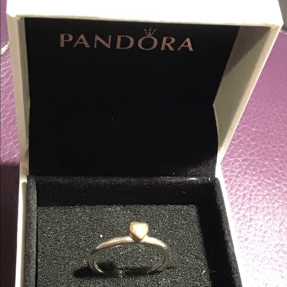 Pandora gold heart 14 K gold - Picture 1 of 5